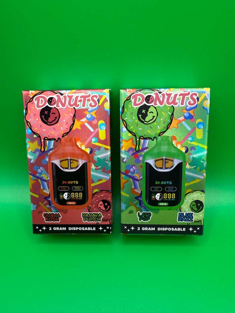 FRYD X DONUT Liquid Diamonds + Live Resin Extracts 2G Disposables