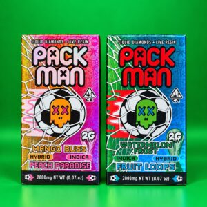 Pack Man Live Resin + Liquid Diamonds 2G Disposables